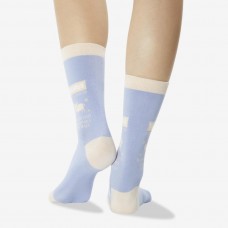 Hot Sox Women's Taurus Zodiac Crew Socks 1 Pair, Periwinkle, Women's 4-10 Shoe