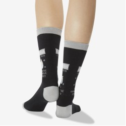 Hot Sox Women's Aquarius Zodiac Crew Socks 1 Pair, Black, Women's 4-10 Shoe