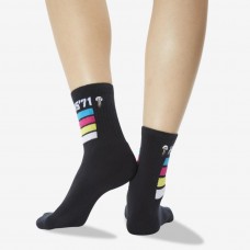 Hot Sox Women's Hs '71 Anklet Crew Socks 1 Pair, Black, Women's 4-10 Shoe