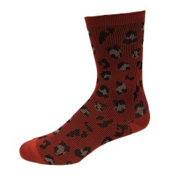 K. Bell Women's Sftdremy Leopard Jacquard Socks 1 Pair, Chestnut, Women's 9-11 Shoe