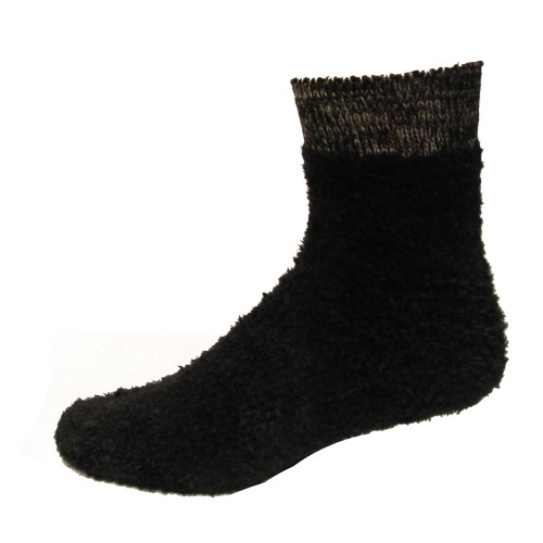 K. Bell Women's Soft And Dreamy Furry Socks 1 Pair, Black, Women's 9-11 Shoe