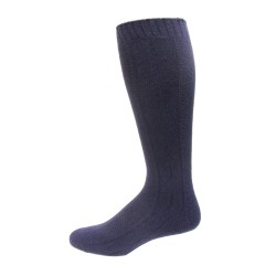 K. Bell Women's Cable Boot Knee Sock Socks 1 Pair, Black, Women's 9-11 Shoe