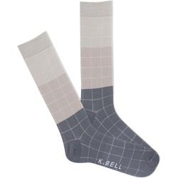 K. Bell Men's Pool Tiles Crew, Stone, Men's Shoe 10-13, 1 Pair