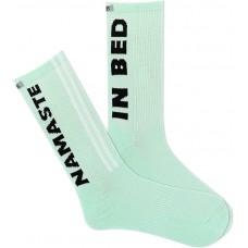 K. Bell Women's Namaste Sport Crew Socks 1 Pair, Lagoon Blue, Women's 9-11