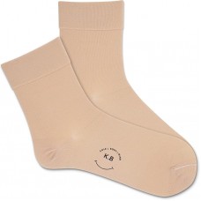 K. Bell Women's Hydrating Microfiber Crew Socks 1 Pair, Sand, Women's 9-11