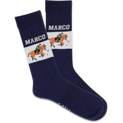 K. Bell Men's Marco Polo Crew Socks 1 Pair, Navy, Men's 10-13 K. Bell Men's Marco Polo Crew Socks 1 Pair, Navy, Men's 10-13