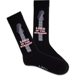 K. Bell Men's Lord Of The Strings Crew Socks 1 Pair, Black, Men's 10-13 K. Bell Men's Lord Of The Strings Crew Socks 1 Pair, Black, Men's 10-13