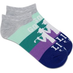 K. Bell Women's Golf Life Low Cut Socks 1 Pair, Grey Heather, Women's 9-11