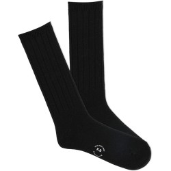 K. Bell Men's Ribbed Crew Socks 1 Pair, Chambrey, Men's 10-13