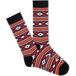 K. Bell Men's Arizona Stripe Crew Socks 1 Pair, Paprika, Men's 10-13 K. Bell Men's Arizona Stripe Crew Socks 1 Pair, Paprika, Men's 10-13
