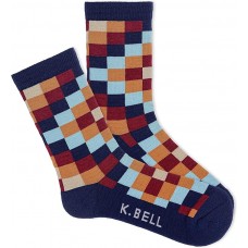 K. Bell Women's Desert Star Crew Socks 1 Pair, Blue, Women's 9-11