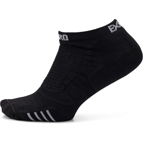 Thorlo Unisex Prolite Ultra-Light Cushion Low Cut 1 Pair, Black On Black, Small