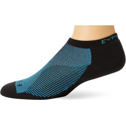 Thorlos Unisex Running Light Cushion Low Cut, Blue Aster/Black, M