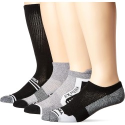 Thorlo Unisex Green Assorted 4 Pair Pack, Black, Large