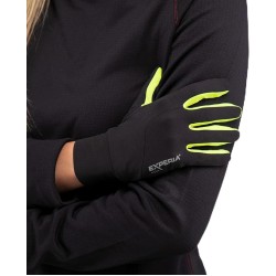 Thorlos Unisex Lightweight Performance Gloves, Hi-Viz/Jet Black, Xl