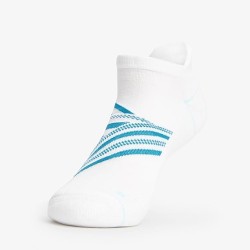 Thorlos Unisex Silver Tab Back Low Cut, White, L 12
