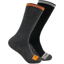 Thorlos Outdoor Work Boot Merino Wool Blend Crew 2 Pack, Charcoal/Black, 711.5 Thorlos Outdoor Work Boot Merino Wool Blend Crew 2 Pack, Charcoal/Black, 711.5