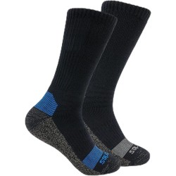 Thorlos Lightweight Work Boot Crew 2 Pack, Black/Cobalt Blue, 711.5 Thorlos Lightweight Work Boot Crew 2 Pack, Black/Cobalt Blue, 711.5