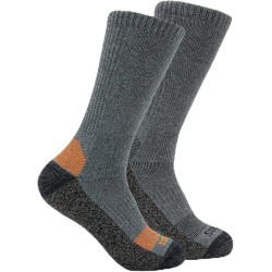 Thorlos Lightweight Work Boot Crew 2 Pack, Charcoal/Orange, 711.5 Thorlos Lightweight Work Boot Crew 2 Pack, Charcoal/Orange, 711.5