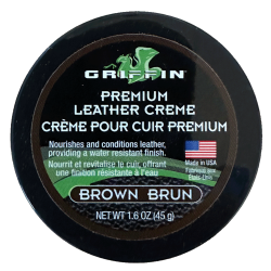 Griffin Leather Creme (1.6 oz) (Brown) - Nourishing Leather Conditioner for Shoes, Boots and Other Leather Goods Griffin Leather Creme (1.6 oz) (Brown) - Nourishing Leather Conditioner for Shoes, Boots and Other Leather Goods