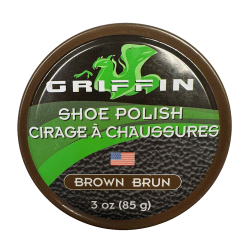 Griffin Shoe Polish (3 oz) - Brown Griffin Shoe Polish (3 oz) - Brown