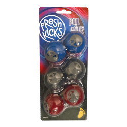 FRESH KICKS Odor Fighting Foul Ballz, 6 Ballz
