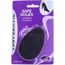 Lady Griffin Shoe Care - Safe Soles - Self-Adhesive Non-Slip Pads - Prevent Wear & Tear - 1 Pair