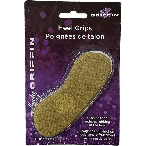 Griffin Heel Grips - Cushioning and Comforting Self Adhesive Shoe Inserts - 1 Pair