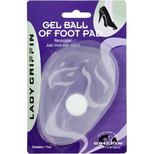 Griffin Ball of Foot Insoles - Gel Pads - Cushioning for Ball of Feet - 1 Pair