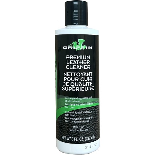 Griffin Leather Cleaner - Best Deep Cleaner for Leather Apparel, Shoes and Accessories - 8 oz.