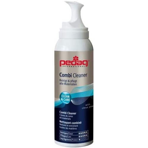 Pedag Combi Cleaner for Leather, Textiles and Synthetics, Lemon Scented, 1 can, 3.7 oz