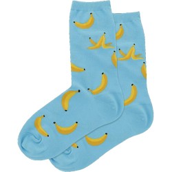 HotSox Banana Socks, Aqua, 1 Pair, Women Shoe 4-10 HotSox Banana Socks, Aqua, 1 Pair, Women Shoe 4-10