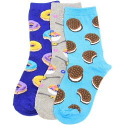 Hotsox Kid's Sweets Asst Socks 1 Pair, Multi , Large/X-Large Hotsox Kid's Sweets Asst Socks 1 Pair, Multi , Large/X-Large
