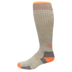 Carolina Ultimate Men's Crew Socks 1 Pair, Grey/Orange, Men's 9-13