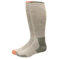 Carolina Ultimate Men's Crew Work Sock, 2 Pair Grey Assort, Men's 10-13