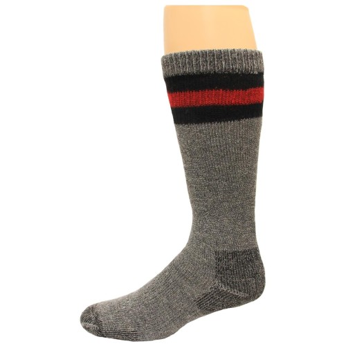 Carolina Ultimate Men's Crew Socks 1 Pair, Black/Red, Men's 9-13
