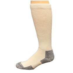 Carolina Ultimate Men's Non-Binding Crew Socks 1 Pair, White, Men's 9-13