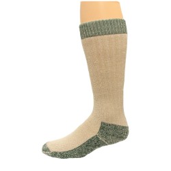 Carolina Ultimate Merino Wool Crew Work Sock 1 Pair, Green/Khaki, Men's 9-13