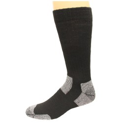 Carolina Ultimate Men's Crew Socks 2 Pair, Black/Grey, Men's 9-13