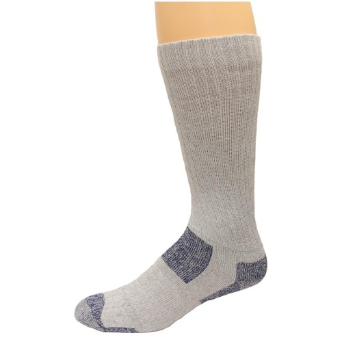Carolina Ultimate Men's Crew Socks 2 Pair, Grey/Navy, Men's 9-13