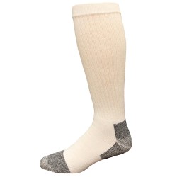Carolina Ultimate Men's Crew Socks 2 Pair, White, Men's 12-15