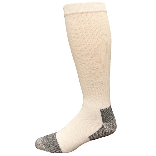Carolina Ultimate Men's Crew Socks 2 Pair, White, Men's 12-15