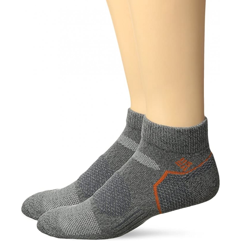 Columbia Balance Point Sport - Low Cut Socks, Charcoal, M 10-13, 2 Pair