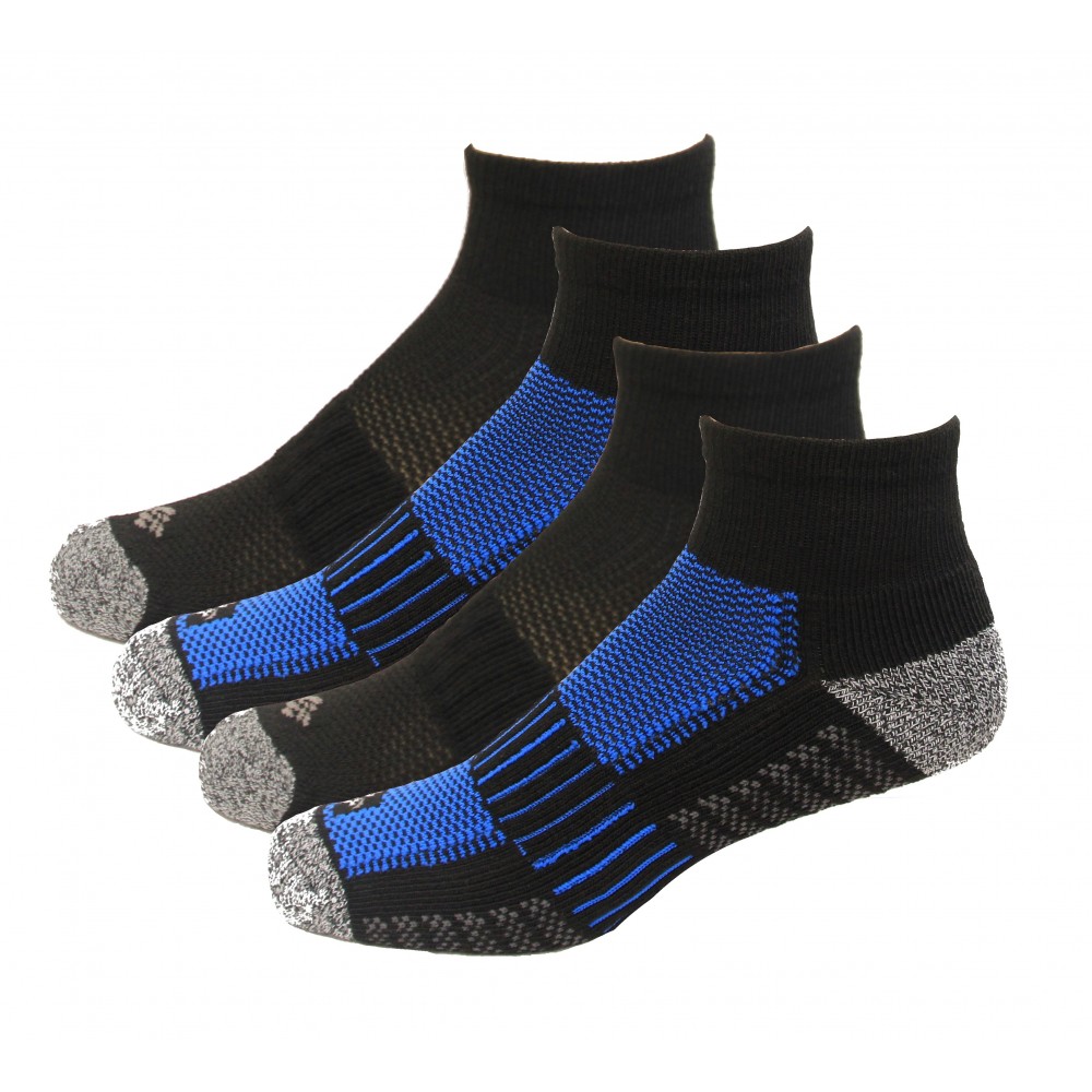 Columbia 1/2 Cushion Quarter Arch Support Poly Blend Sock 6 Pair, M10 ...