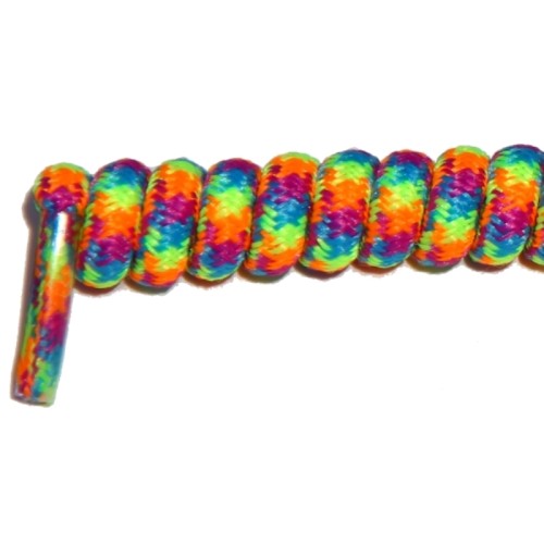 FeetPeople Curly Laces, Rainbow