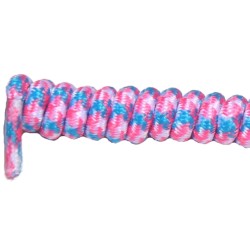 FeetPeople Curly Laces, White/Pink/Skyblue