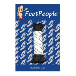 FeetPeople Brogue Casual Dress Laces, Black