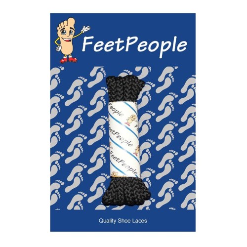 FeetPeople Brogue Casual Dress Laces, Black