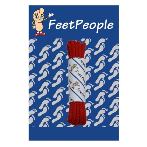 FeetPeople Brogue Casual Dress Laces, Red