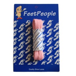 FeetPeople Flat Laces For Boots And Shoes, Pink
